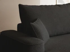 Meble Dla Dzieci|Narożniki></noscript>BROMARKT Czarny nowoczesny narożnik do salonu CARMELLO boucle