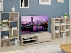 Regały Na Książki|Regały Dla Dzieci>INTER MEBLE regał do salonu 61 cm z półkam CORTA czarny