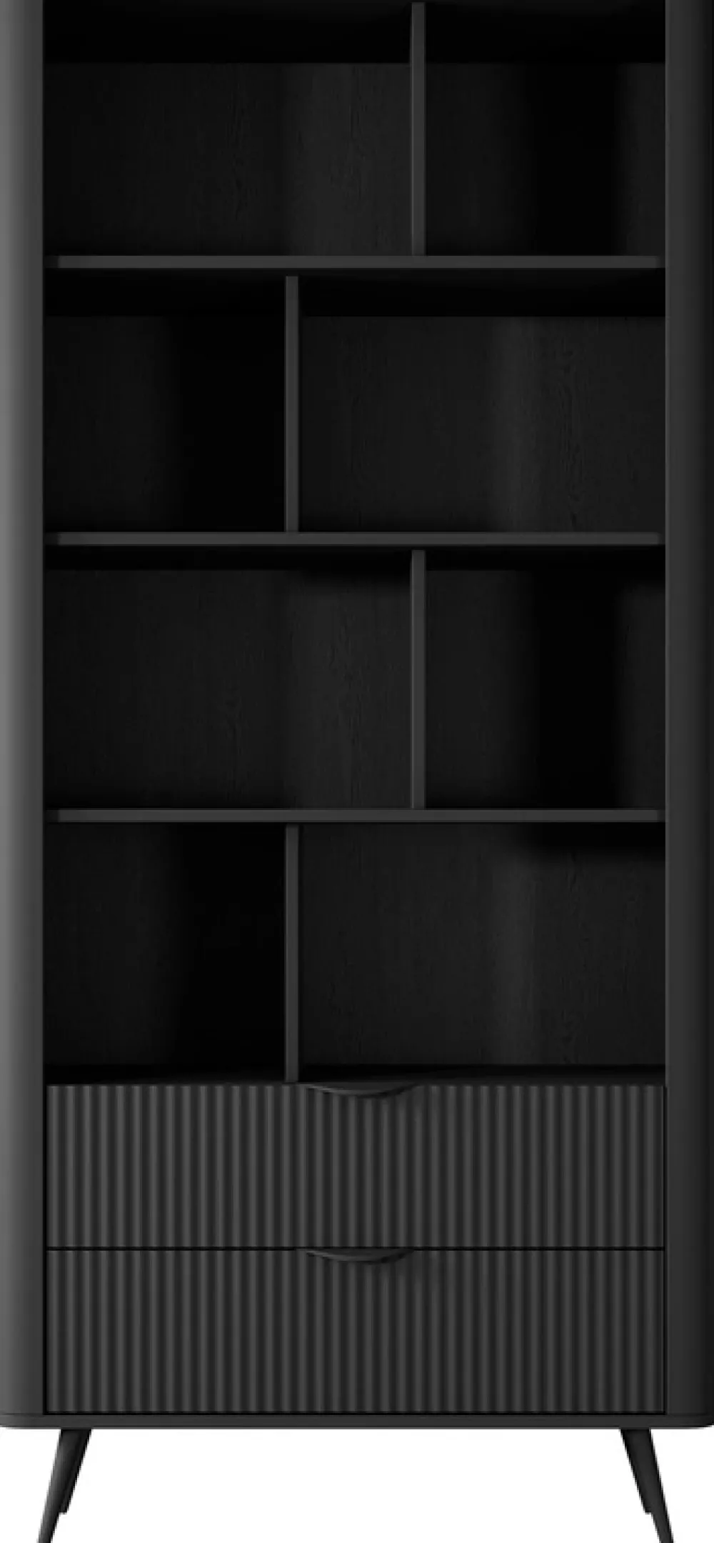 Regały Na Książki|Regały Biurowe>LASKI regał na książki do nowoczesnego salonu LEONTE czarny