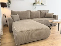 Meble Dla Dzieci|Meble Młodzieżowe></noscript>BROMARKT Czarny rozkładany narożnik z funkcją spania do salonu HAVANA