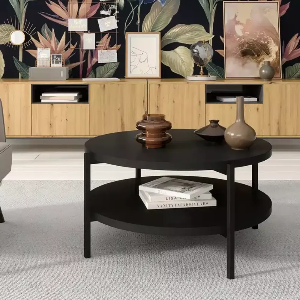 Ławy I Stoliki>GiB Meble stolik kawowy z półką ETA II czarny