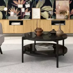 Ławy I Stoliki>GiB Meble stolik w połysku ETA II czarny