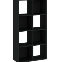 Regały Na Książki|Regały Dla Dzieci>INTER MEBLE wysoki regał 61 cm do salonu z półkami CORTA czarny