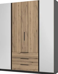 Szafy Młodzieżowe|Szafy Otwierane>Lempert Czterodrzwiowa nowoczesna szafa do sypialni 200 cm KARAT