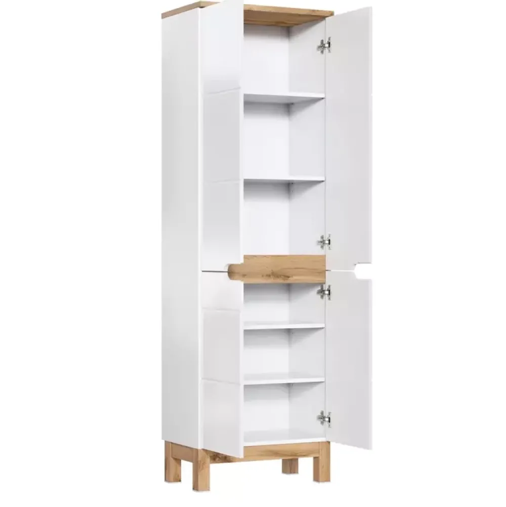 Meble Łazienkowe|Szafki Łazienkowe>COMAD Czterodrzwiowa szafa łazienkowa 60 cm BARIO