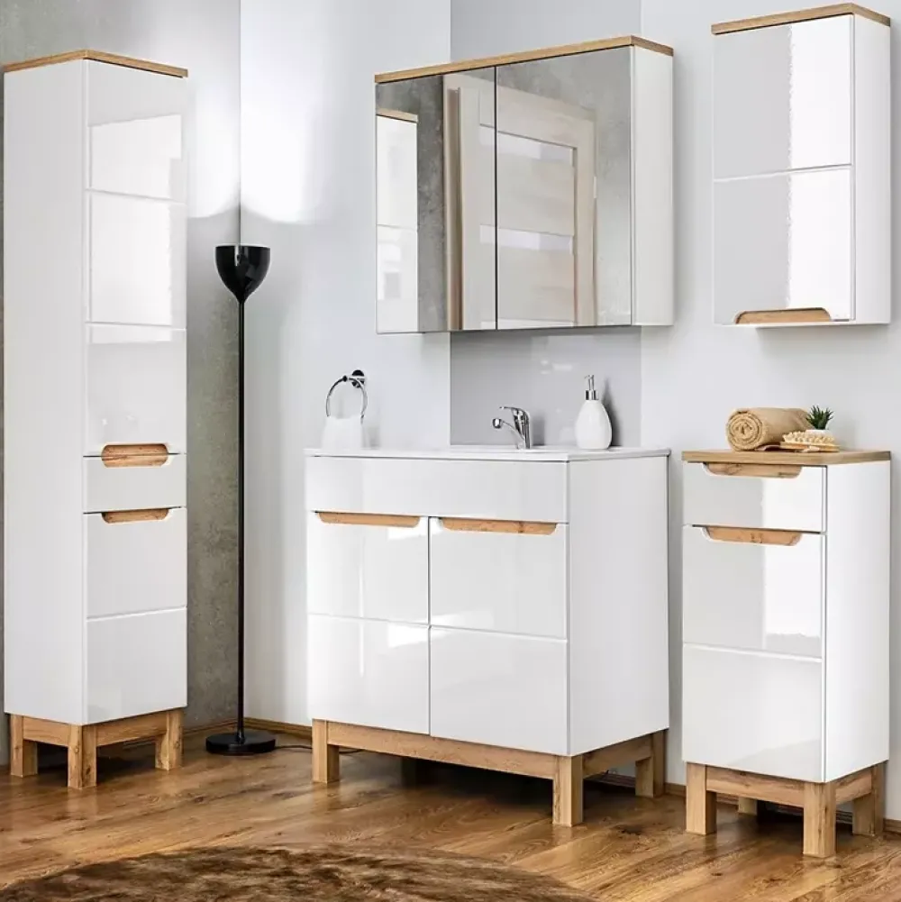 Meble Łazienkowe|Szafki Łazienkowe>COMAD Czterodrzwiowa szafa łazienkowa 60 cm BARIO