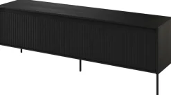 Zestawy Mebli Do Salonu|Szafki Rtv>lenart. Czterodrzwiowa szafka RTV w stylu nowoczesnym 167 cm TREND czarny