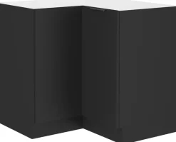 Meble Kuchenne>Lempert Dolna narożna szafka kuchenna 90x90 cm SELENA czarny