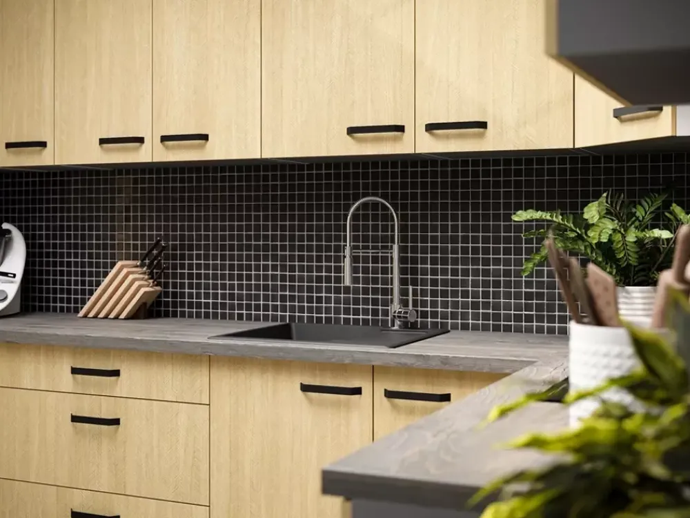 Meble Kuchenne>Lempert Dolna szafka kuchenna z szufladami 40 cm SUNSHINE jodełka