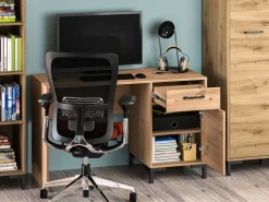 Biurka|Zestawy Mebli Do Salonu></noscript>ML Meble Drewniane biurko 120x51 cm NEVIO dąb artisan