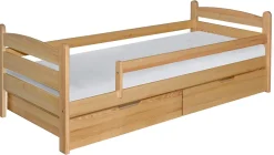 Meble Dla Dzieci|Łóżka Młodzieżowe>DOLMAR Drewniane łóżko do pokoju dziecięcego 90x200 cm MERRY