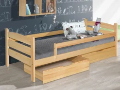 Meble Dla Dzieci|Łóżka Młodzieżowe></noscript>DOLMAR Drewniane łóżko do pokoju dziecięcego 90x200 cm MERRY