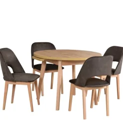 Krzesła Drewniane|Krzesła></noscript>DREWMIX Drewniane nowoczesne tapicerowane krzesło jadalniane MESTE