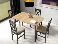 Stoły Rozkładane>Meblomal Drewniany stół rozkładany do jadalni DARK