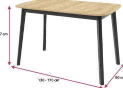 Stoły Rozkładane></noscript>Meblomal Drewniany stół rozkładany do jadalni DARK