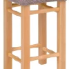 Taborety>Meblomal Drewniany taboret kuchenny z tapicerowanym siedziskiem HANDY