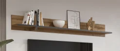 Meble Dla Dzieci|Zestawy Mebli Do Sypialni>Helvetia Drewnopodobna półka na książki do salonu 180 cm CROSS dąb wotan