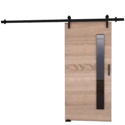 Drzwi Przesuwne>przesuwne.com Drzwi przesuwne do garderoby 80 cm PASCO dąb sonoma