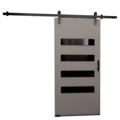 Drzwi Przesuwne>przesuwne.com Drzwi przesuwne do pokoju garderoby 90 cm CRISTO szary