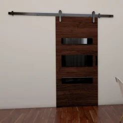 Drzwi Przesuwne>przesuwne.com Drzwi przesuwne do pokoju 100 cm naścienne PELSO wenge