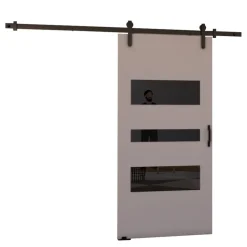 Drzwi Przesuwne>przesuwne.com Drzwi przesuwne do pokoju naścienne 90 cm VASTO szare szary