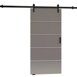 Drzwi Przesuwne>przesuwne.com Drzwi przesuwne do pokoju naścienne 90 cm SEFAL szary