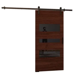 Drzwi Przesuwne>przesuwne.com Drzwi przesuwne naścienne 100 cm do garderoby VASTO wenge