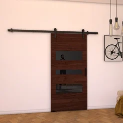 Drzwi Przesuwne>przesuwne.com Drzwi przesuwne naścienne 100 cm do garderoby VASTO wenge