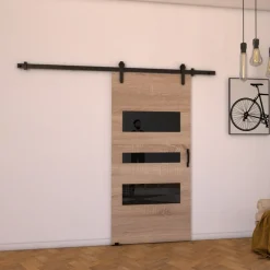 Drzwi Przesuwne>przesuwne.com Drzwi przesuwne naścienne 80 cm VASTO dąb sonoma