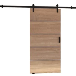 Drzwi Przesuwne>przesuwne.com Drzwi przesuwne naścienne do pokoju 80 cm SEFAL dąb sonoma