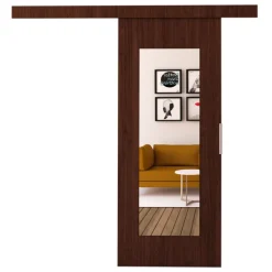 Drzwi Przesuwne>przesuwne.com Drzwi przesuwne z lustrem 90 IRINA wenge