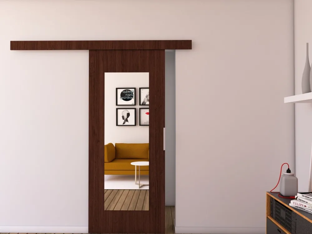 Drzwi Przesuwne>przesuwne.com Drzwi przesuwne z lustrem 100 IRINA wenge