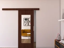 Drzwi Przesuwne>przesuwne.com Drzwi przesuwne z lustrem 80 IRINA wenge