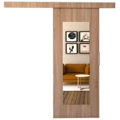 Drzwi Przesuwne>przesuwne.com Drzwi przesuwne z lustrem 80 sonoma IRINA dąb sonoma