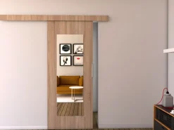 Drzwi Przesuwne>przesuwne.com Drzwi przesuwne z lustrem 80 sonoma IRINA dąb sonoma