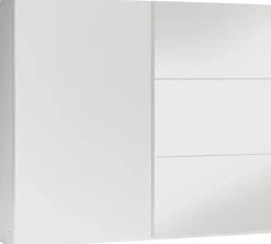 Szafy Dwudrzwiowe|Szafy Z Lustrem>Stolar Duża biała dwudrzwiowa szafa przesuwna z lustrem 250 cm VASCO biały