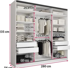 Zestawy Mebli Do Przedpokoju|Szafy Trzydrzwiowe><noscript><img width=
