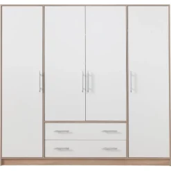 Garderoby|Meble Dla Dzieci>MEBLAR Duża czterodrzwiowa szafa z półkami garderoba 200 cm SEVAS