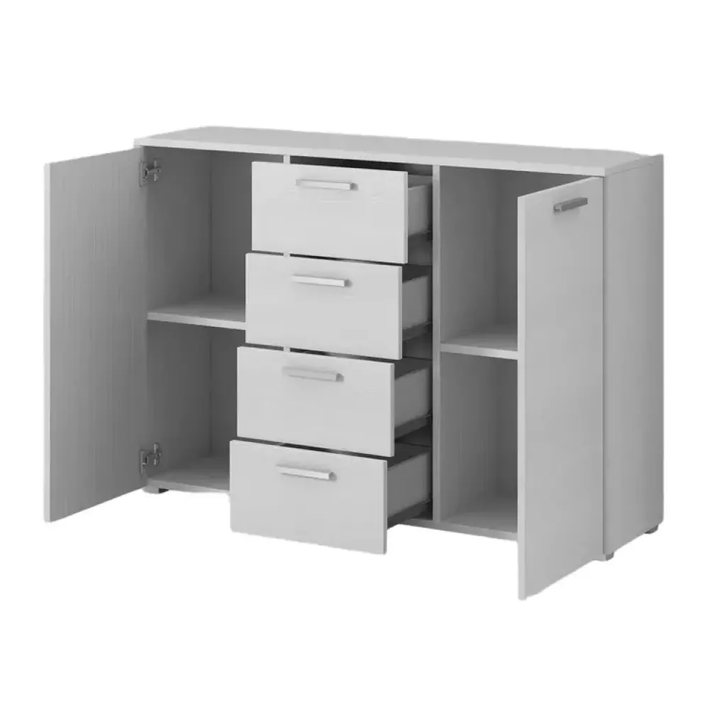 Zestawy Mebli Do Sypialni|Komody>Helvetia Duża komoda 132 cm w kolorze Abisko GALACTIC