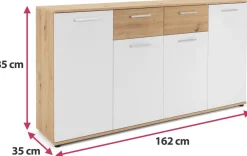 Zestawy Mebli Do Przedpokoju|Komody></noscript>Meblohand Duża komoda 160 cm z szufladami pod telewizor JOVITA