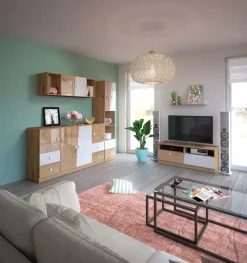 Zestawy Mebli Młodzieżowych|Komody></noscript>DOMEL Duża komoda 160 cm z szufladami półki MONACO