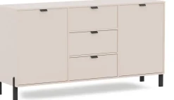Zestawy Mebli Do Salonu|Komody>Stolar Duża komoda 160 cm z szufladami do salonu beż piaskowy CALISSA