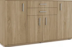 Komody>Meblohand Duża komoda dąb sonoma z szufladami nowoczesna 173 cm MERIDA