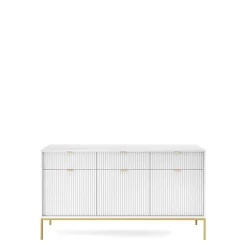 Zestawy Mebli Do Salonu|Komody>PIASKI Duża komoda na nóżkach do salonu AVANTI biały