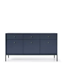 Komody>PIASKI Duża komoda na nóżkach MONTI granatowy