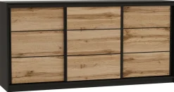 Komody>BROMARKT Duża komoda przesuwna z szufladami i drążkiem 200 cm LOFT