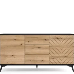 Zestawy Mebli Do Salonu|Komody>PIASKI Duża komoda z motywem jodełki ALMAS