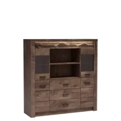 Zestawy Mebli Do Sypialni|Zestawy Mebli Do Salonu></noscript>JARSTOL Duża komoda z witryną INELI