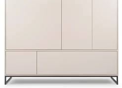 Komody>Stolar Duża nowoczesna komoda 160 cm do sypialni salonu GENEWA beż piaskowy