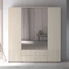 Meble Młodzieżowe|Zestawy Mebli Do Salonu>ML Meble Duża nowoczesna szafa do sypialni 200 cm z lustrem SOPHIE cashmere